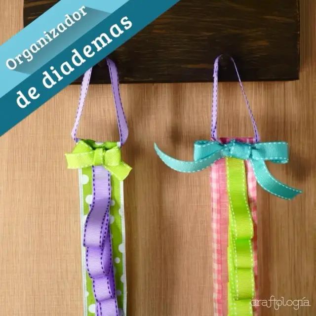DIY como hacer organizador de diademas / DIY headband holder