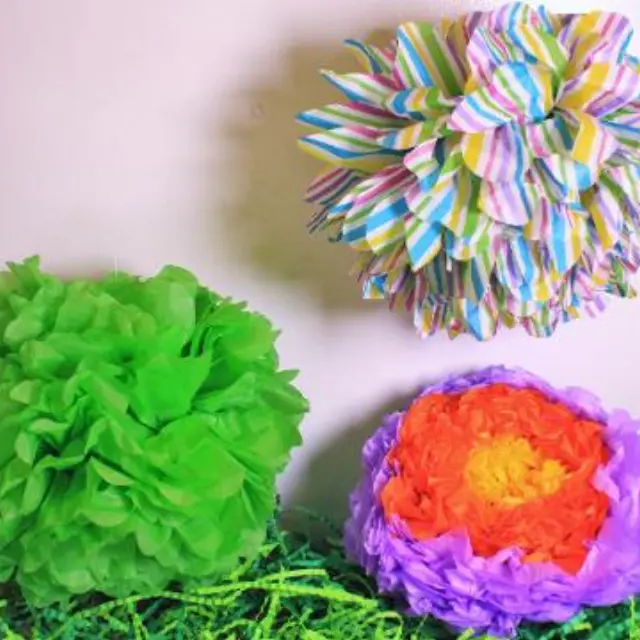 Cómo Hacer Flores de Papel Multicolor