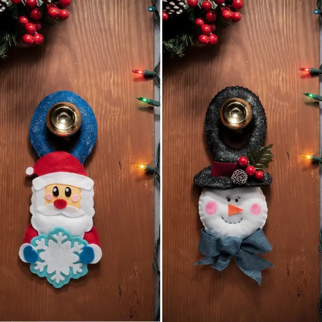Manualidades navideñas: Colgantes las puertas