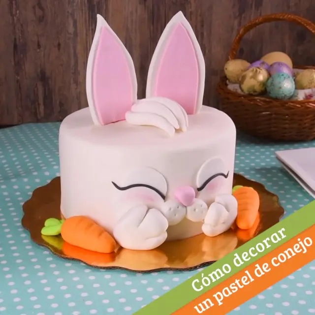  Decoración de pastel de conejo