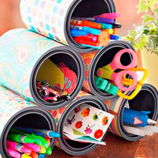 cumpleaños Estragos Remontarse Ideas de reciclaje: 10 Manualidades con latas de leche de bebé recicladas